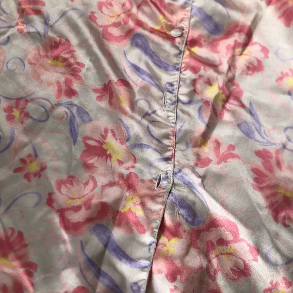 Vtg Floral Sleep Shirt - Picture 14 of 16